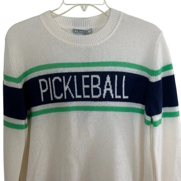 Alashan Luxury Cashmere Pickleball Sweater Size Large - Picture 3 of 9